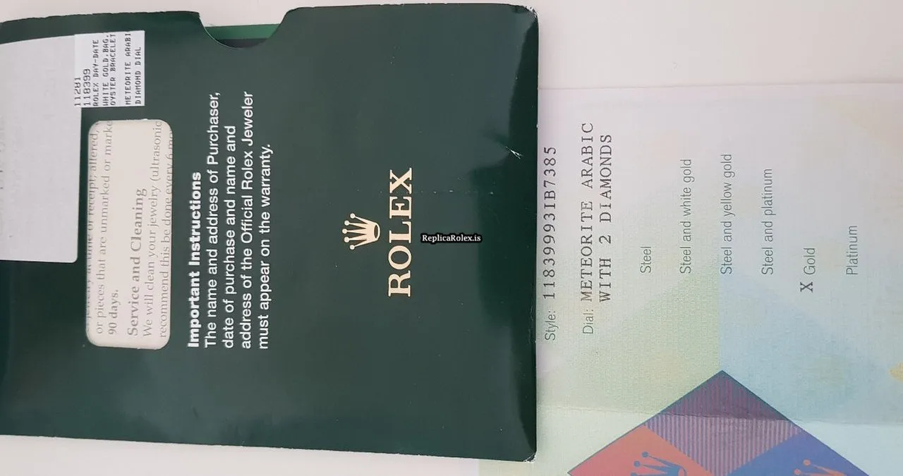 Exquisite Replica Rolex Day-date 118399 Automatic Movement White Gold Case Watch - Image 6