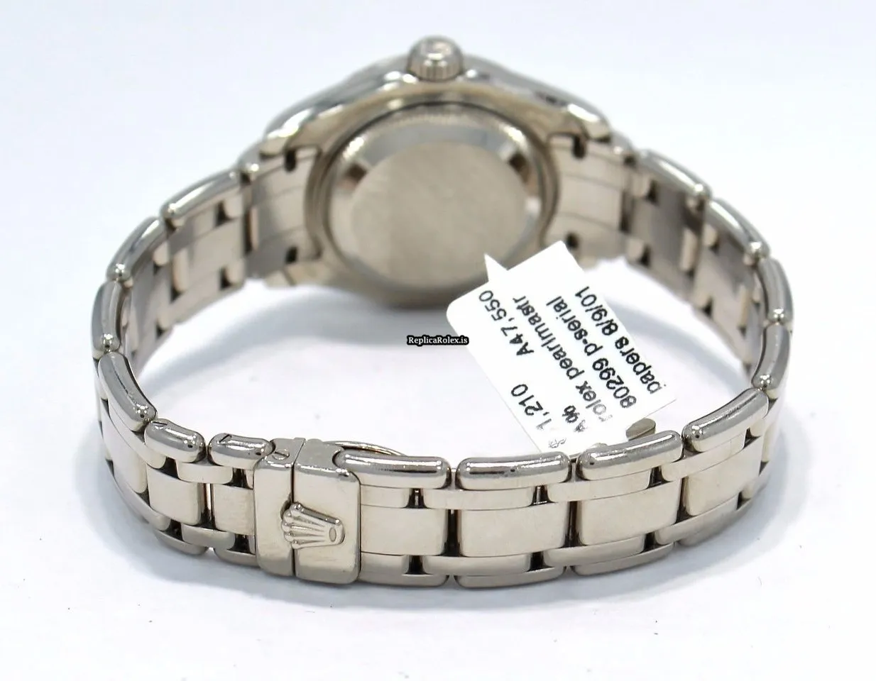 Lovely Replica Rolex Lady-datejust Pearlmaster 80299 Automatic Movement 29mm White Gold Case Watch - Image 10