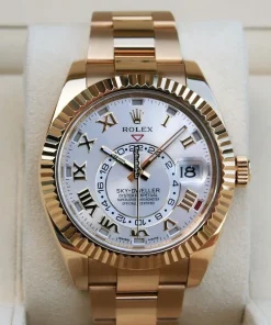 High Quality Replica Rolex Sky-dweller 326938 Caliber 9001 Automatic Movement 42mm Yellow Gold Case Mens/unisex Watch