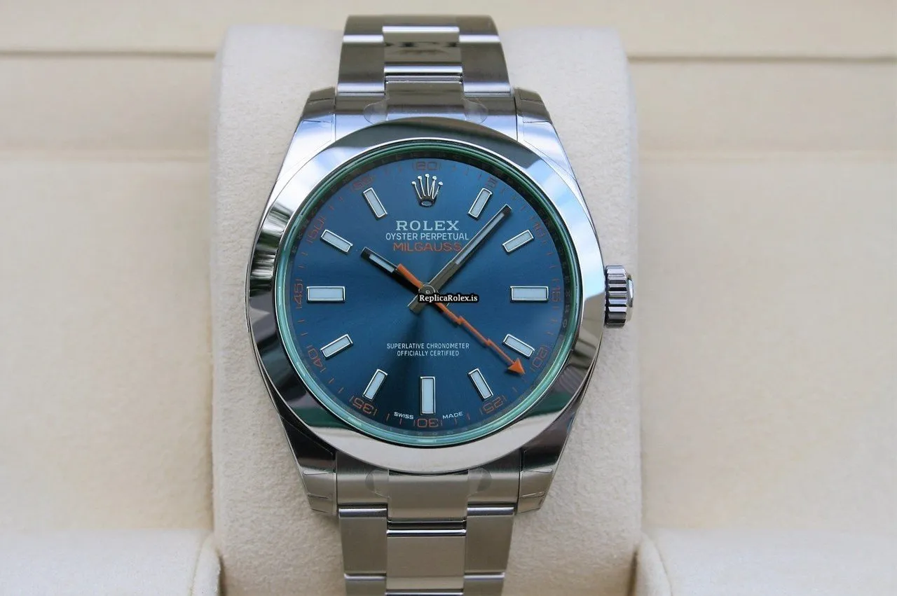 Well Made Replica Rolex Milgauss 116400gv Caliber 3131 Automatic Movement 40mm Steel Case Mens/unisex Watch