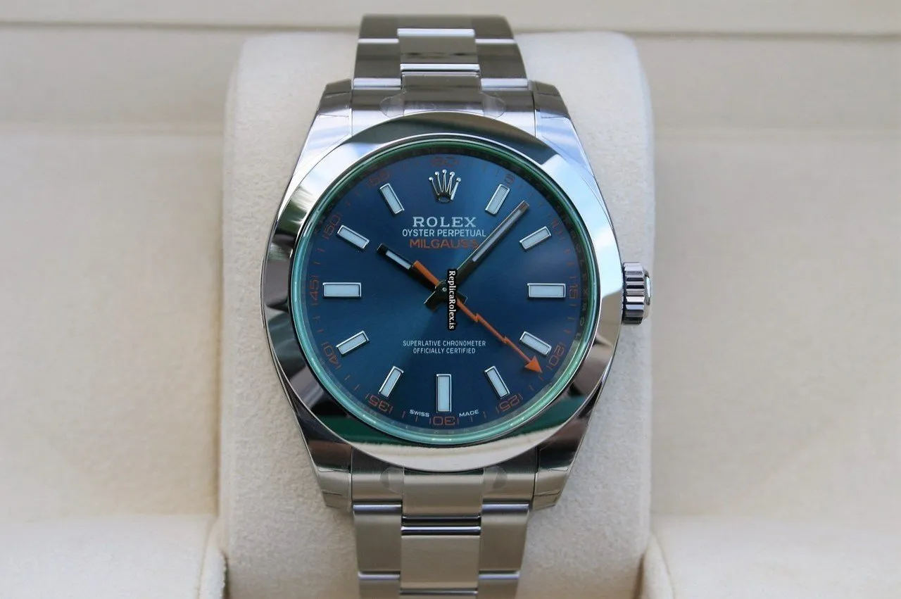 Well Made Replica Rolex Milgauss 116400gv Caliber 3131 Automatic Movement 40mm Steel Case Mens/unisex Watch - Image 4