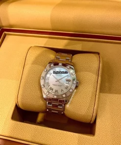 Suitable Fake Rolex Lady-datejust Pearlmaster 81319 Caliber 2235 Automatic Movement 34mm White Gold Case Womens Watch