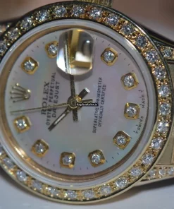 Appealing Replica Rolex Datejust Self Winding Automatic 26mm Yellow Gold Case Womens Watch