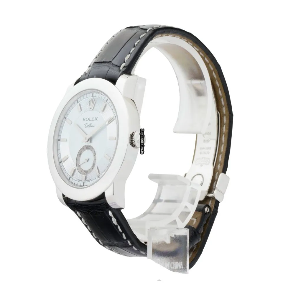 Suitable Replica Rolex Cellini 5241 Manual Winding Movement 38mm Platinum Case Mens/unisex Watch - Image 2