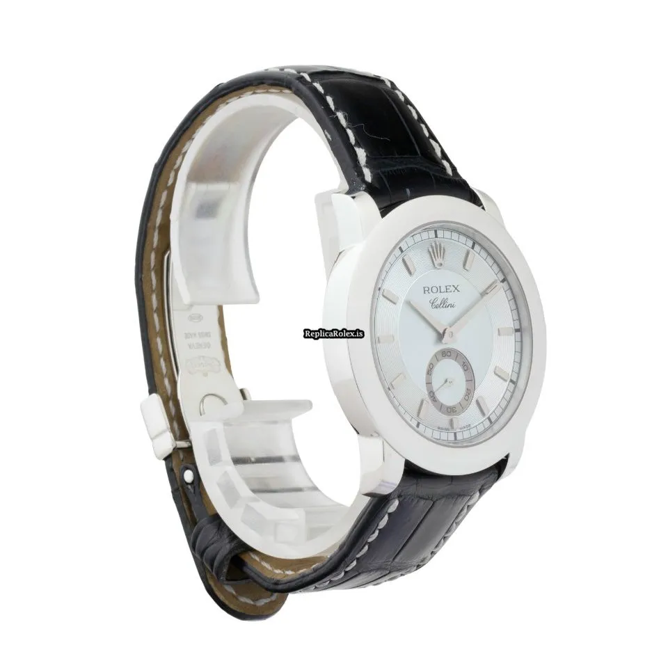 Suitable Replica Rolex Cellini 5241 Manual Winding Movement 38mm Platinum Case Mens/unisex Watch - Image 6