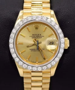 Fabulous Replica Rolex Lady-datejust 69178 Automatic Movement 26mm Yellow Gold Case Womens Watch