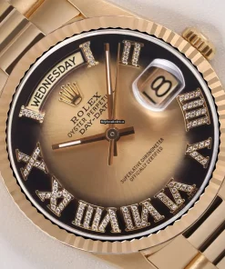 High Quality Fake Rolex Day-date 36 18238 Automatic Movement 36mm Yellow Gold Case Mens/unisex Watch