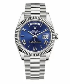Exquisite Fake Rolex Day-date 40 228239-0007 Caliber 3255 Automatic Movement 40mm White Gold Case Mens/unisex Watch