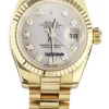 Remarkable Knockoff Rolex Lady-datejust 179178 Automatic Movement 26mm Yellow Gold Case Womens Watch