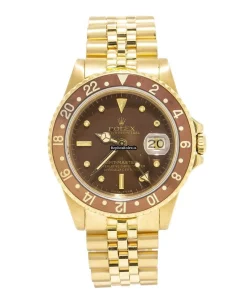 Wonderful Replica Rolex Gmt-master 16758 Automatic Movement 40mm Yellow Gold Case Mens/unisex Watch
