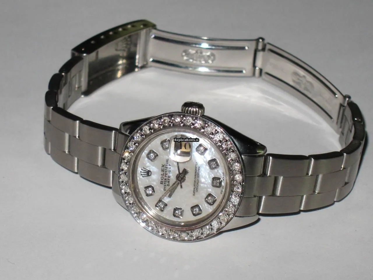 Marvellous Replica Rolex Datejust Self Winding Automatic 26mm Steel Case Womens Watch - Image 3