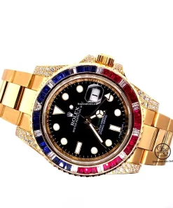Exquisite Replica Rolex Gmt-master II 116718 Automatic Movement 40mm Yellow Gold Case Mens/unisex Watch