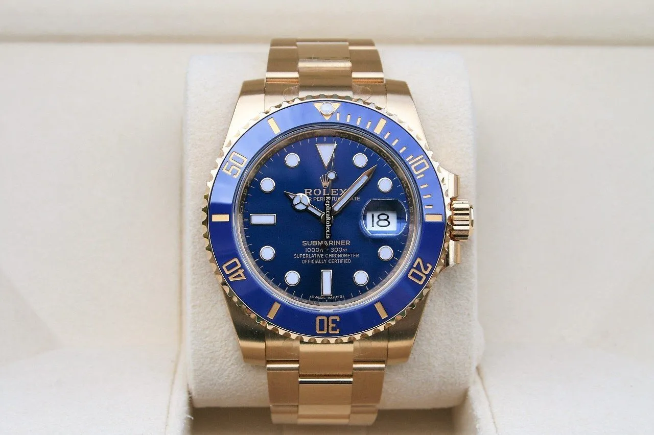 Design Replica Rolex Submariner Date 116618 Automatic Movement 40mm Yellow Gold Case Mens/unisex Watch - Image 2