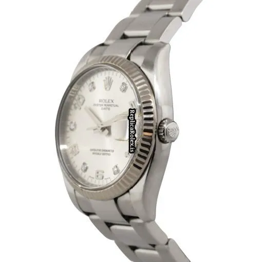 Incredible Replica Rolex Oyster Perpetual Date 115234 Automatic Movement 34mm Steel Case Watch - Image 3