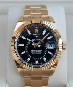 Epic Replica Rolex Sky-dweller 326938 Caliber 9001 Automatic Movement 42mm Yellow Gold Case Mens/unisex Watch