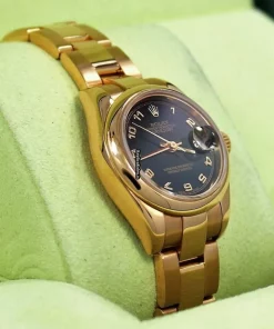Lovely Fake Rolex Lady-datejust 179165 Automatic Movement 26mm Rose Gold Case Womens Watch