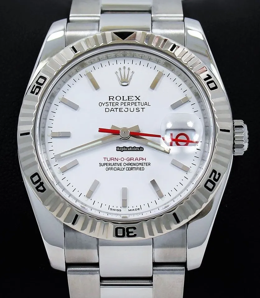 Fine Fake Rolex Datejust Turn-o-graph 116264 Automatic Movement 36mm Steel Case Mens/unisex Watch