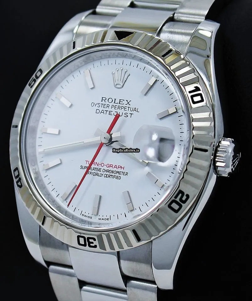 Fine Fake Rolex Datejust Turn-o-graph 116264 Automatic Movement 36mm Steel Case Mens/unisex Watch - Image 2