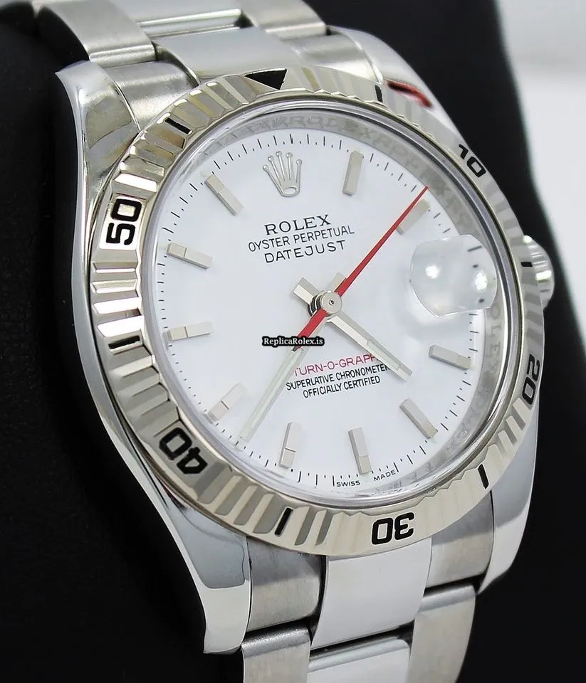 Fine Fake Rolex Datejust Turn-o-graph 116264 Automatic Movement 36mm Steel Case Mens/unisex Watch - Image 3