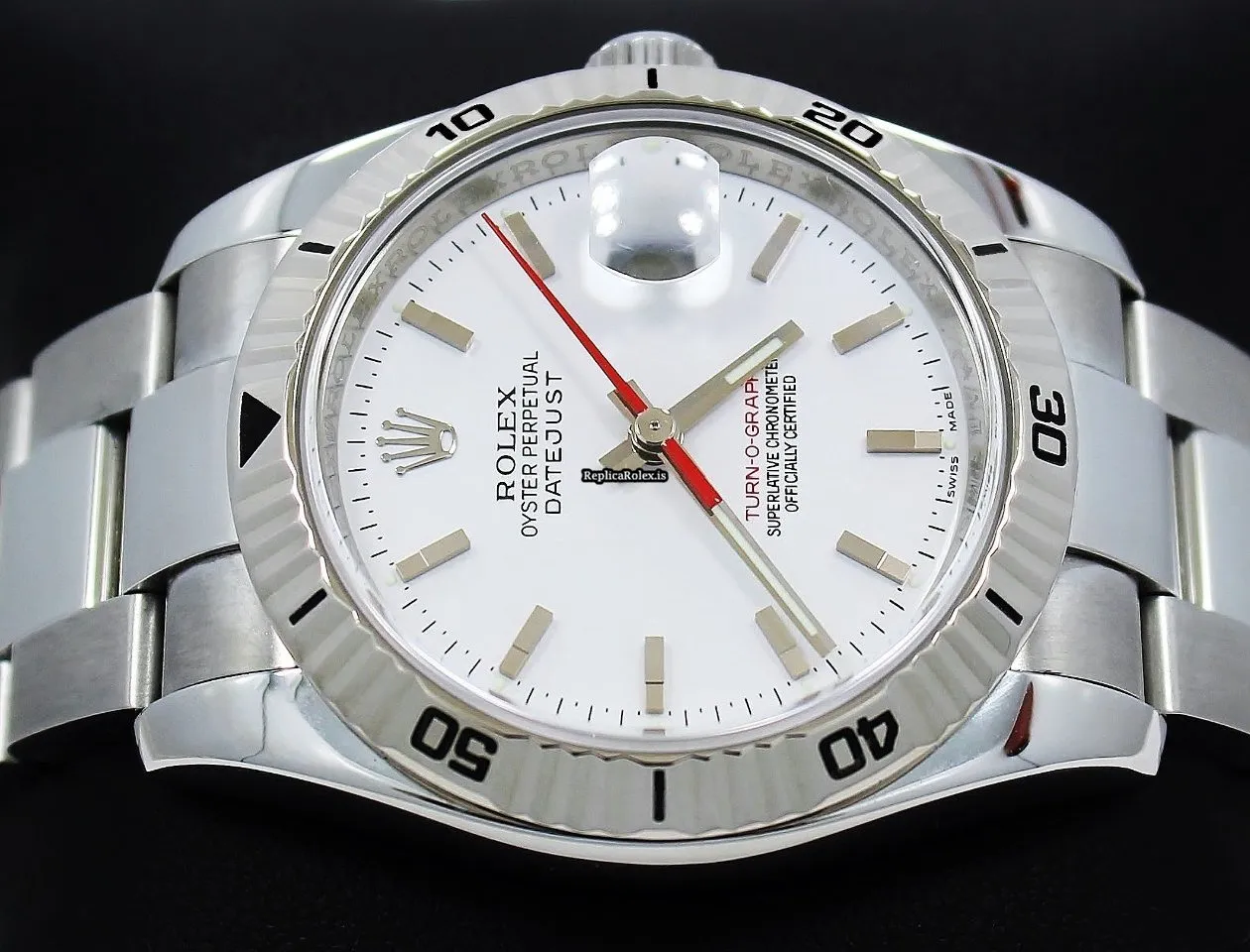 Fine Fake Rolex Datejust Turn-o-graph 116264 Automatic Movement 36mm Steel Case Mens/unisex Watch - Image 4