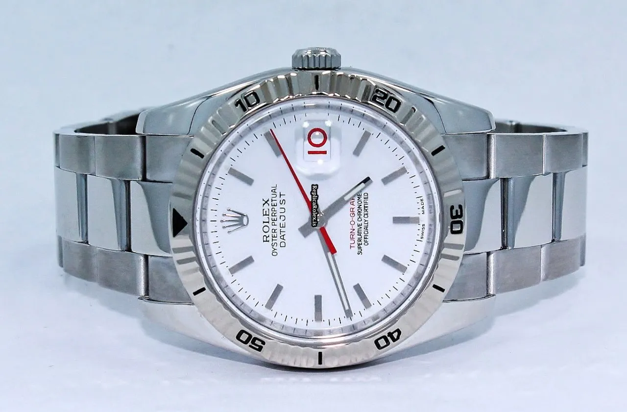 Fine Fake Rolex Datejust Turn-o-graph 116264 Automatic Movement 36mm Steel Case Mens/unisex Watch - Image 5