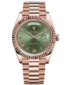 Swiss Fake Rolex Day-date 40 228235 Caliber 3255 Automatic Movement 40mm Rose Gold Case Mens/unisex Watch