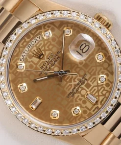Amazing Replica Rolex Day-date 36 18038 Automatic Movement 36mm Yellow Gold Case Mens/unisex Watch