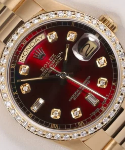 Wholesale Replica Rolex Day-date 36 18038 Automatic Movement 36mm Yellow Gold Case Mens/unisex Watch