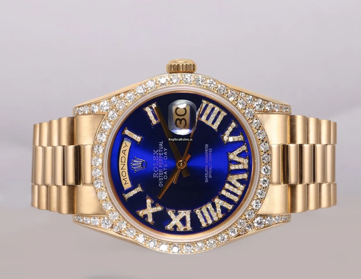 Excellent Replica Rolex Day-date 36 18238 Automatic Movement 36mm Yellow Gold Case Mens/unisex Watch - Image 4