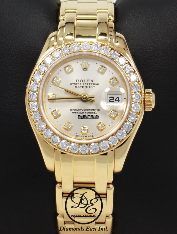 Fine Replicas Rolex Lady-datejust Pearlmaster 80298 Automatic Movement Womens Watch