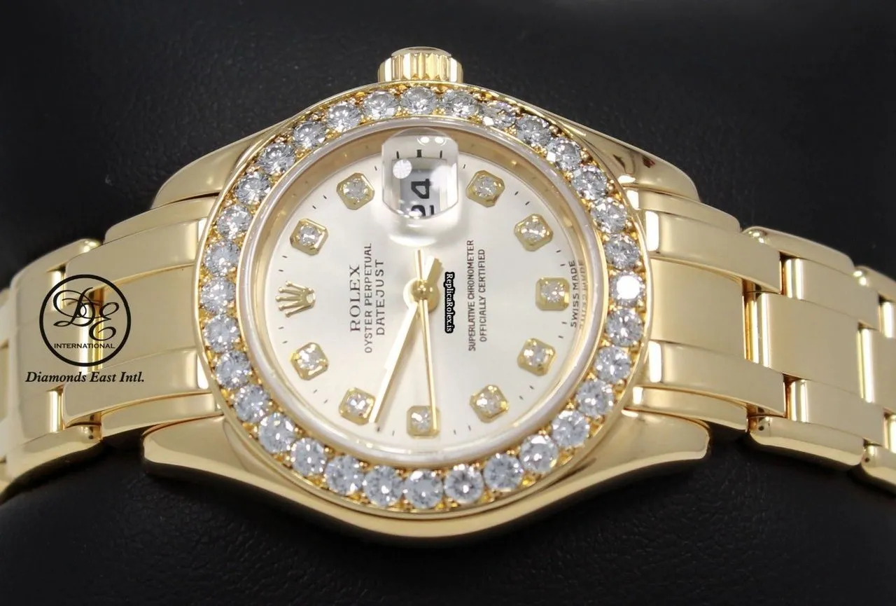 Fine Replicas Rolex Lady-datejust Pearlmaster 80298 Automatic Movement Womens Watch - Image 4