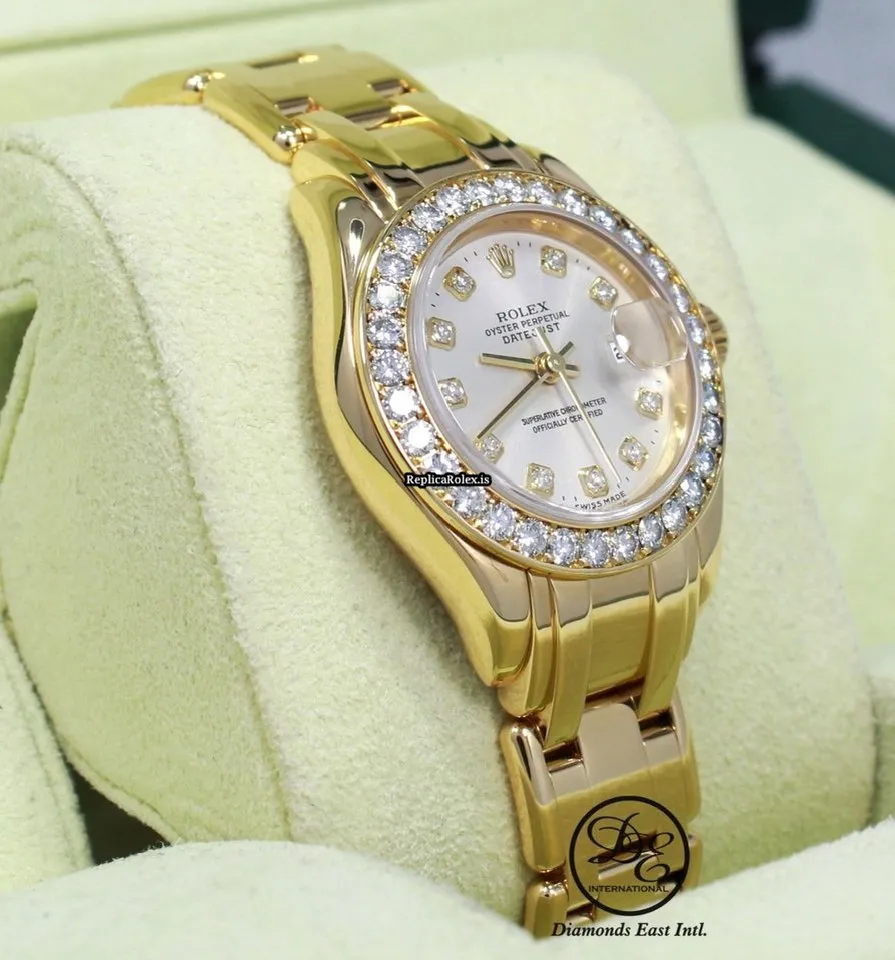 Fine Replicas Rolex Lady-datejust Pearlmaster 80298 Automatic Movement Womens Watch - Image 5
