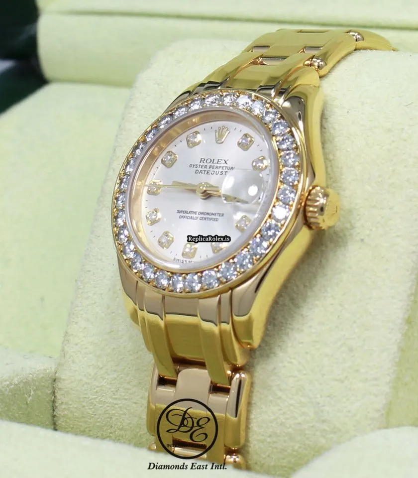 Fine Replicas Rolex Lady-datejust Pearlmaster 80298 Automatic Movement Womens Watch - Image 6