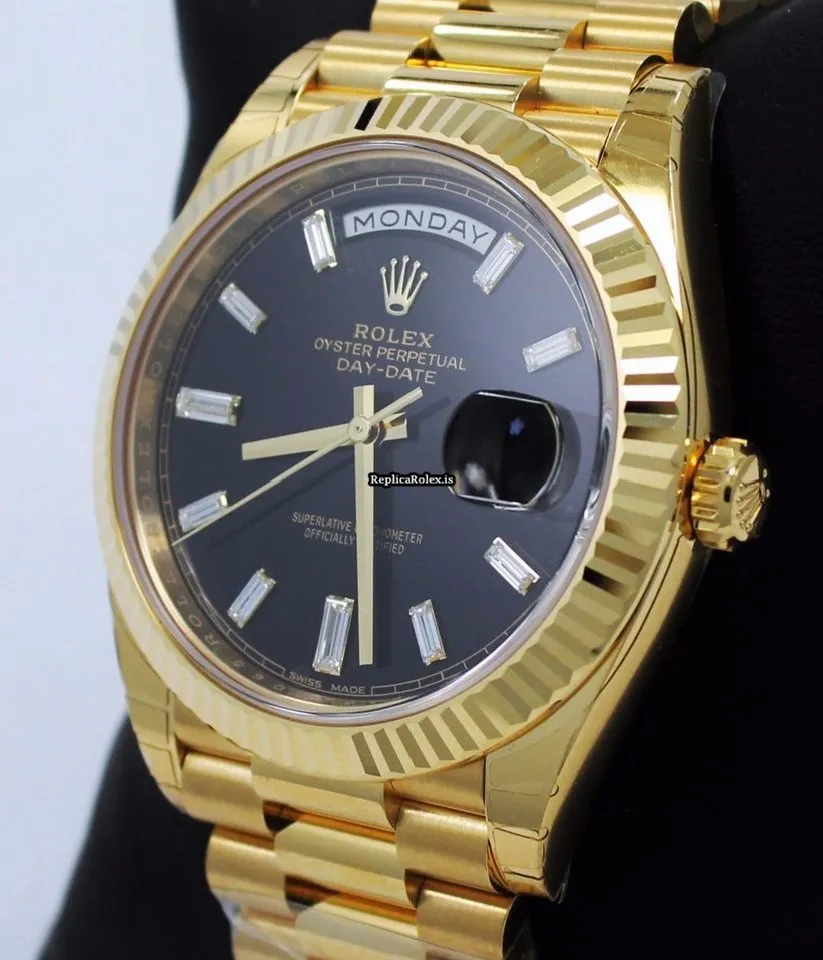 Remarkable Fake Rolex Day-date 40 228238 Automatic Movement 40mm Yellow Gold Case Mens/unisex Watch - Image 3