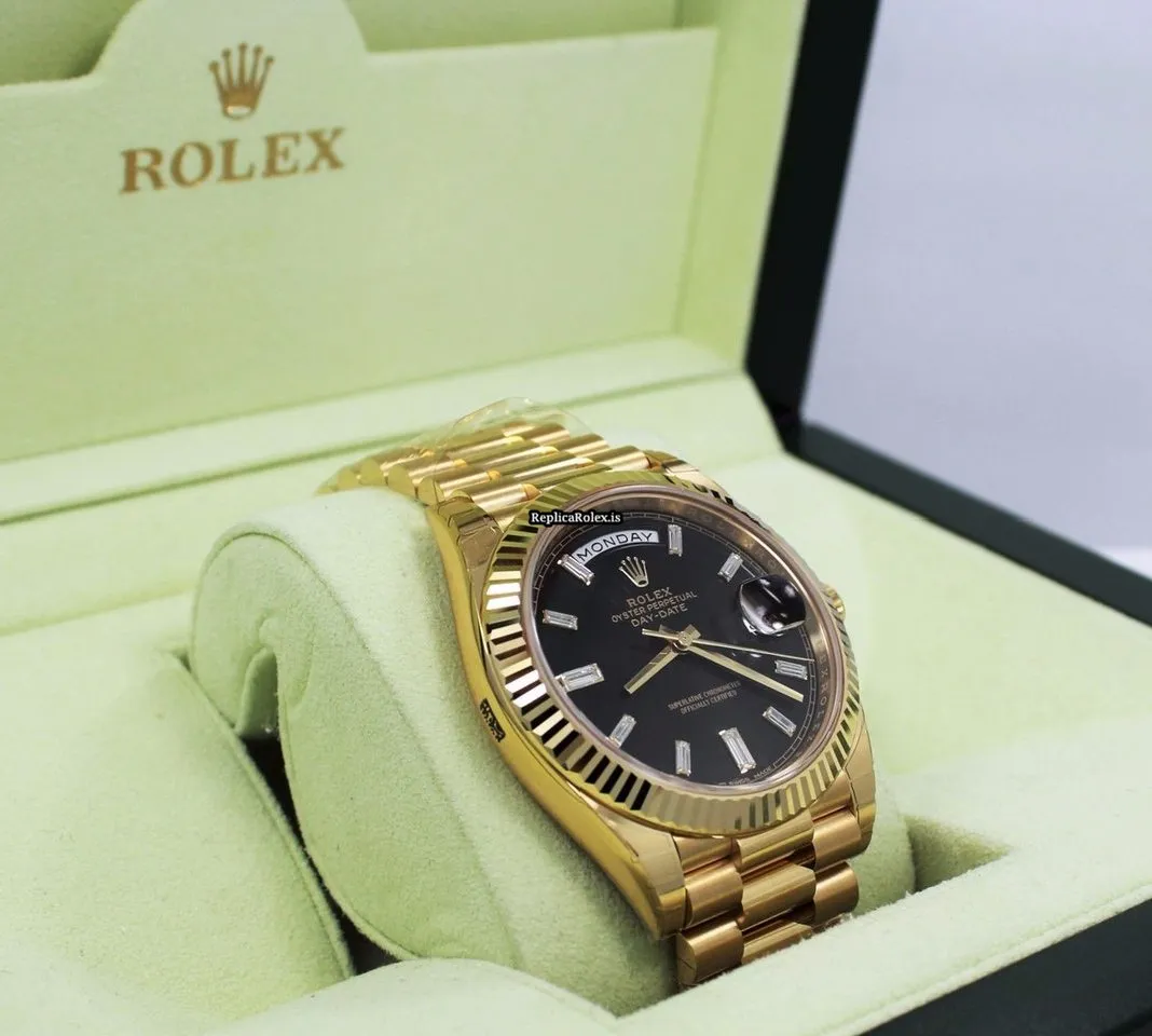 Remarkable Fake Rolex Day-date 40 228238 Automatic Movement 40mm Yellow Gold Case Mens/unisex Watch - Image 6