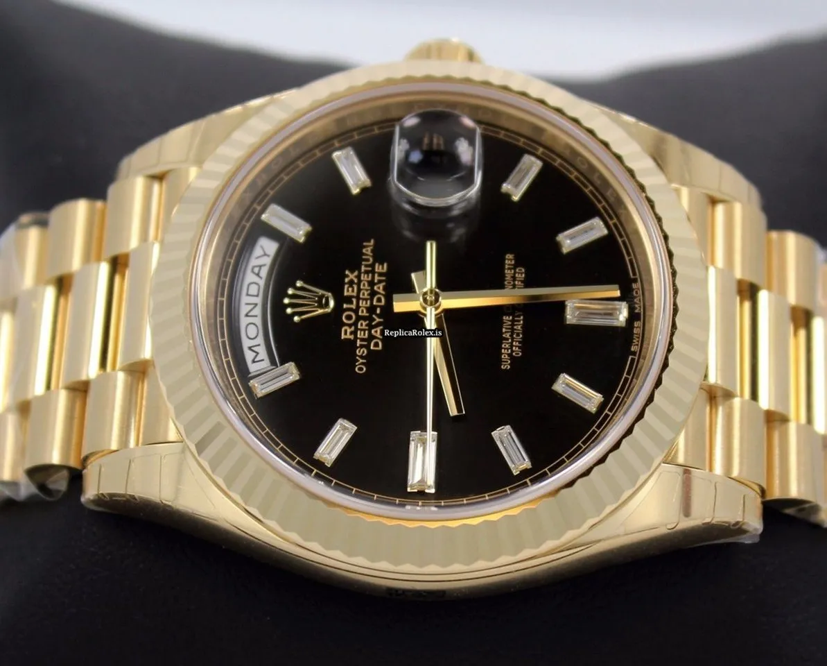 Remarkable Fake Rolex Day-date 40 228238 Automatic Movement 40mm Yellow Gold Case Mens/unisex Watch - Image 7