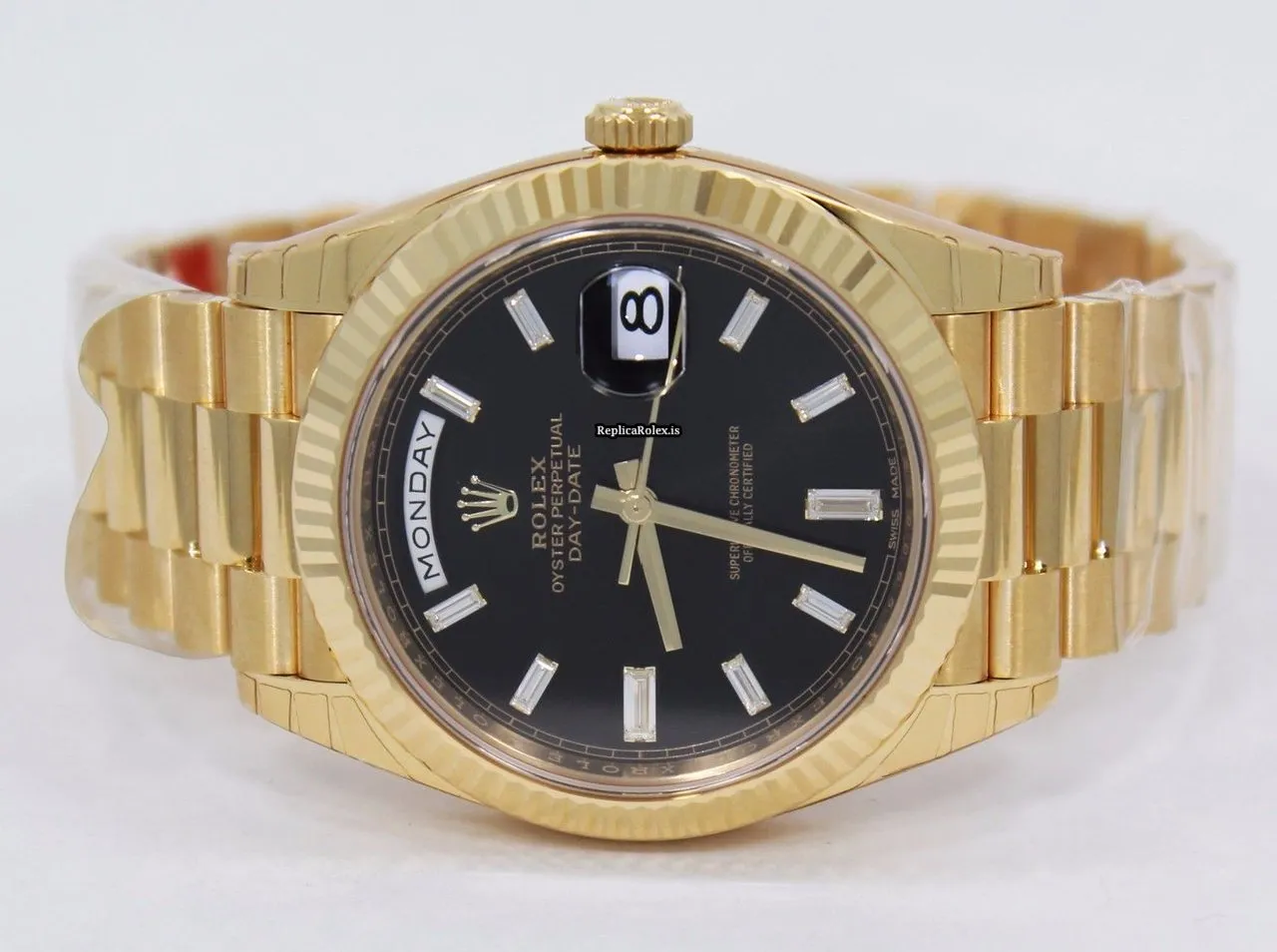 Remarkable Fake Rolex Day-date 40 228238 Automatic Movement 40mm Yellow Gold Case Mens/unisex Watch - Image 8