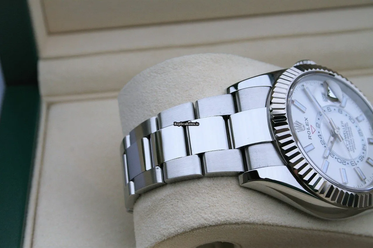 Distinctive Copies Rolex Sky-dweller 326934 Caliber 9001 Automatic Movement 42mm Steel Case Mens/unisex Watch - Image 4