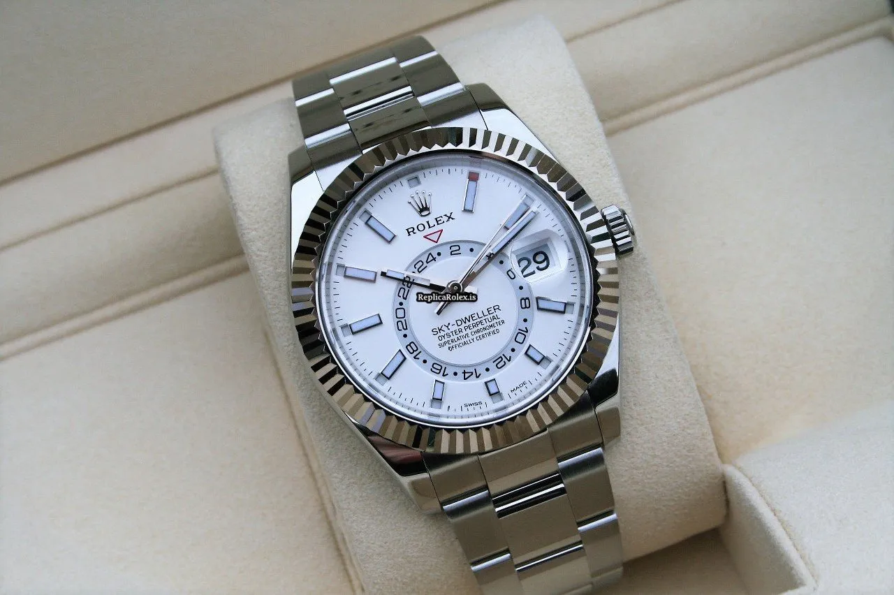 Distinctive Copies Rolex Sky-dweller 326934 Caliber 9001 Automatic Movement 42mm Steel Case Mens/unisex Watch - Image 6