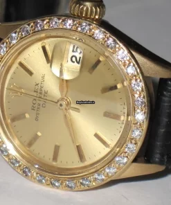 Best Copy Rolex Datejust Self Winding Automatic 26mm Yellow Gold Case Womens Watch