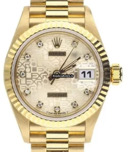 Aaa Replica Rolex Lady-datejust 69178 Automatic Movement 26mm Yellow Gold Case Womens Watch