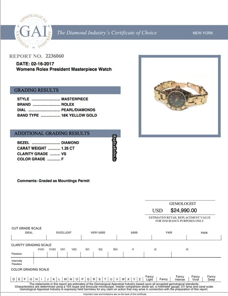 Unique Fake Rolex Datejust Self Winding Automatic 26mm Yellow Gold Case Womens Watch - Image 2