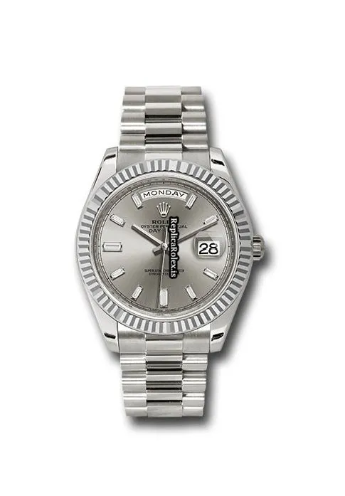 Special Replica Rolex Day-date 40 228239 Caliber 3255 Automatic Movement 40mm White Gold Case Mens/unisex Watch