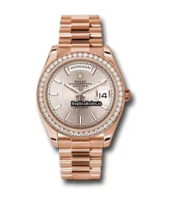 Lovely Replica Rolex Day-date 40 228345 Caliber 3255 Automatic Movement 40mm Rose Gold Case Mens/unisex Watch