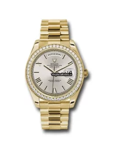 Incredible Replica Rolex Day-date 40 228348rbr Caliber 3255 Automatic Movement 40mm Yellow Gold Case Mens/unisex Watch