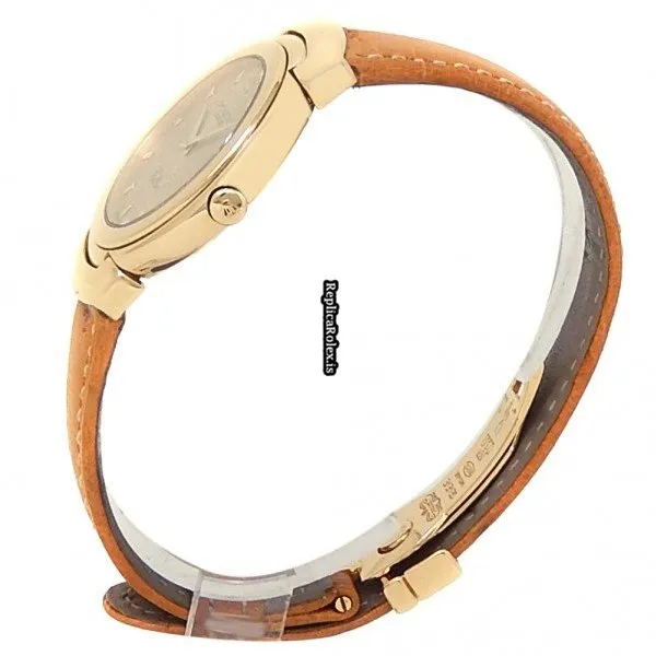 Superior Fake Rolex Cellini 6622 Quartz Movement 33mm Yellow Gold Case Womens Watch - Image 2