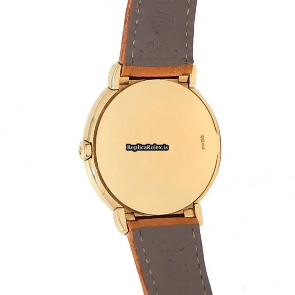 Superior Fake Rolex Cellini 6622 Quartz Movement 33mm Yellow Gold Case Womens Watch - Image 5