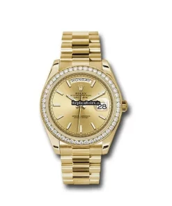 Quality Replica Rolex Day-date 40 228348rbr Caliber 3255 Automatic Movement 40mm Yellow Gold Case Mens/unisex Watch
