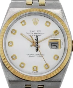 Defect Fake Rolex Datejust Oysterquartz 17000b Quartz Movement 36mm Steel Case Watch