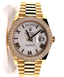 Quality Replica Rolex Day-date 40 228348rbr Caliber 3255 Automatic Movement 40x48mm Yellow Gold Case Mens/unisex Watch